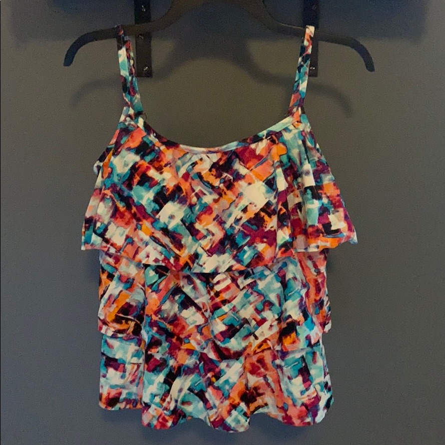 Maxine Triple Tier Multi Color Tankini Maxine Triple Tier Multi Color Tankini
